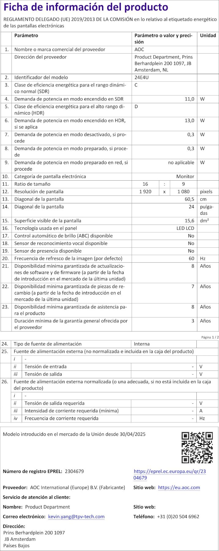 Scheda prodotto