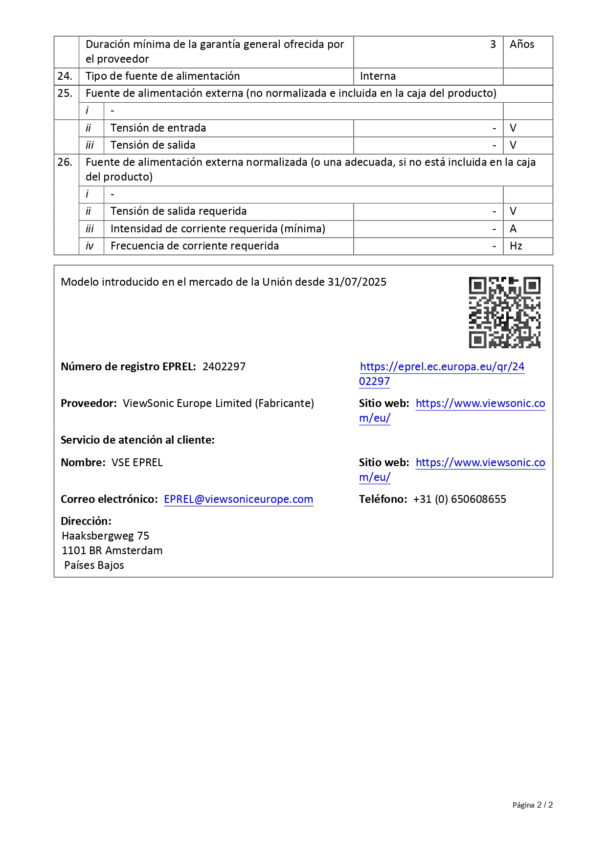 Ficha de producto