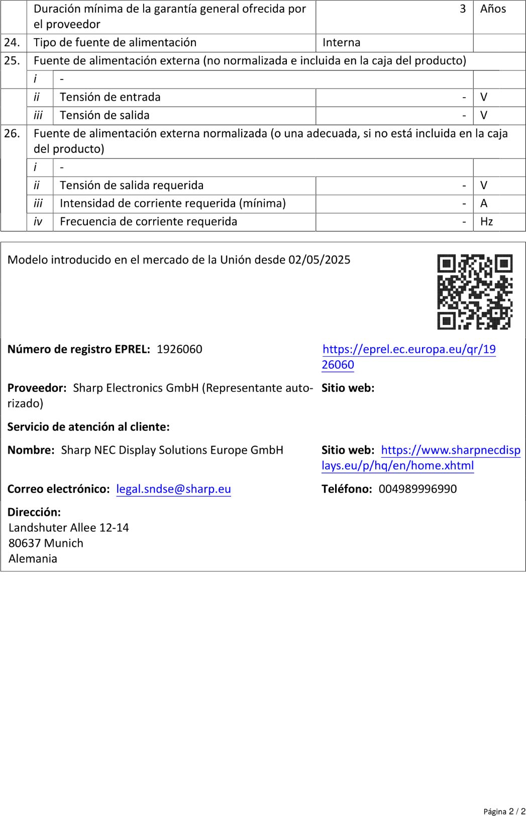 Fiche produit