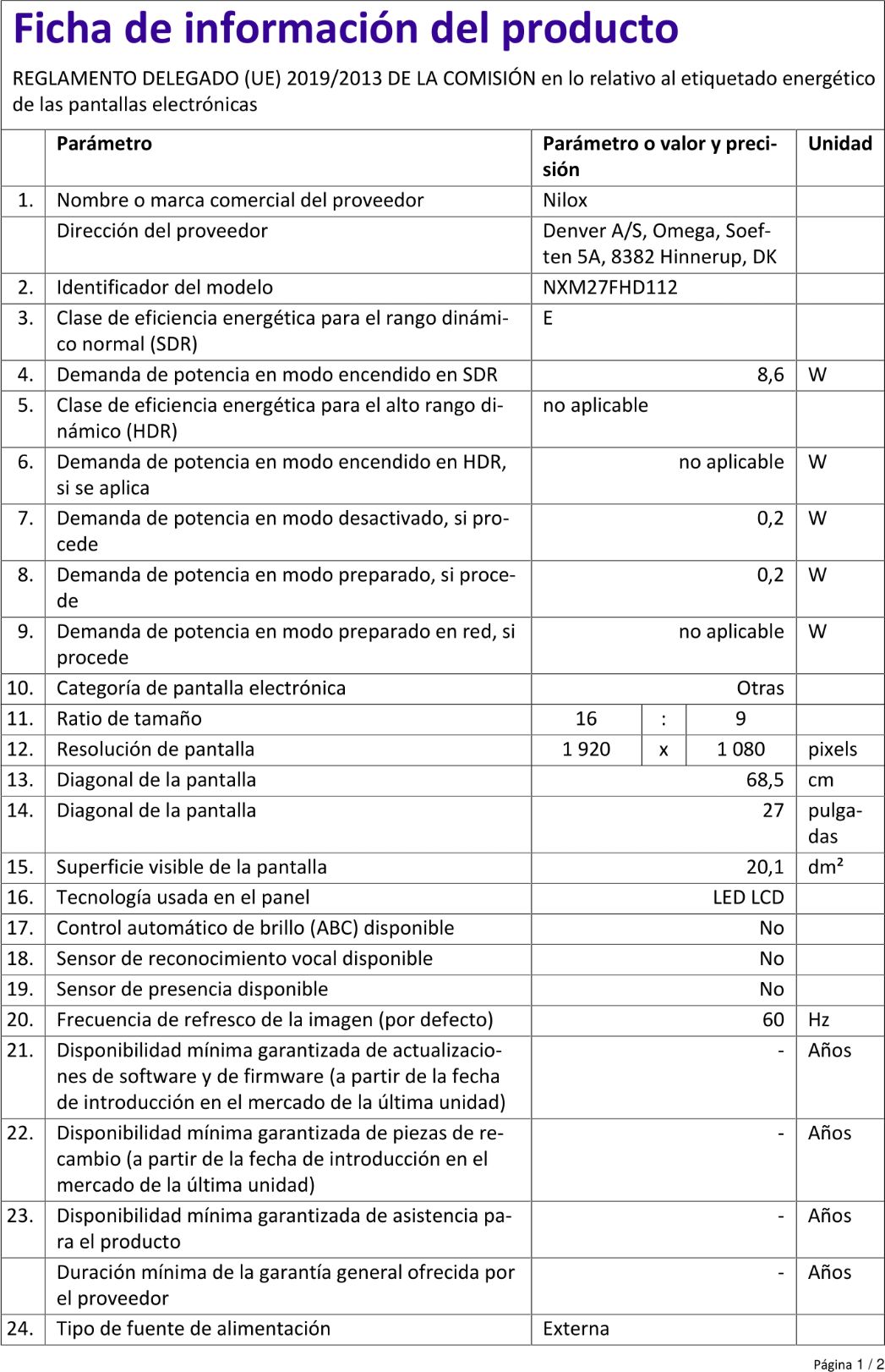 Fiche produit