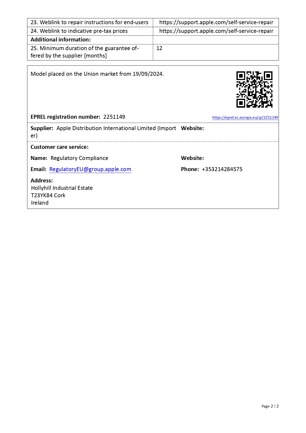 Ficha de producto