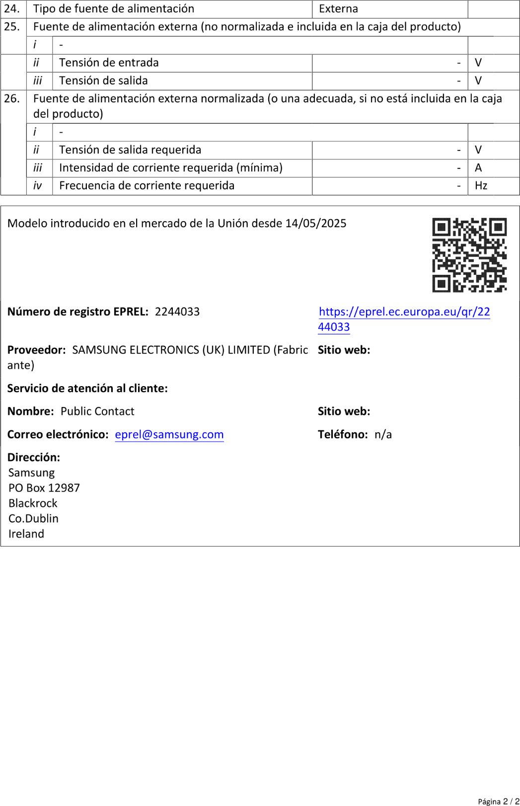 Produktdatenblatt