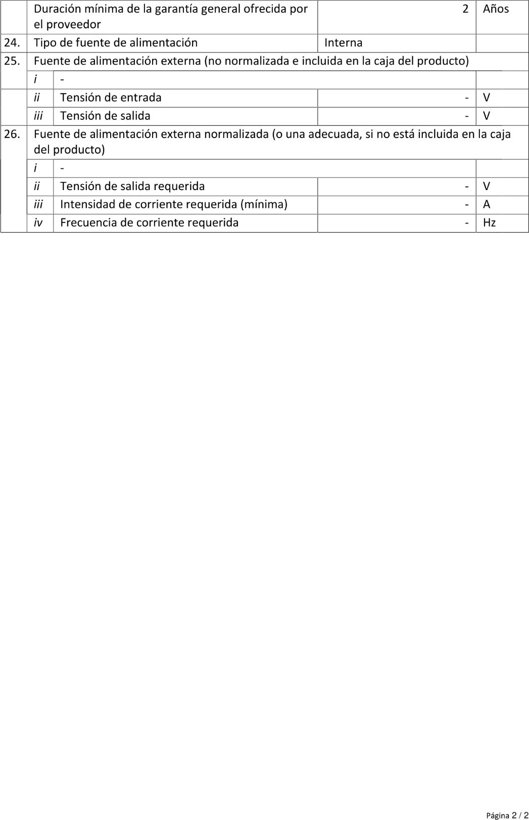Product sheet