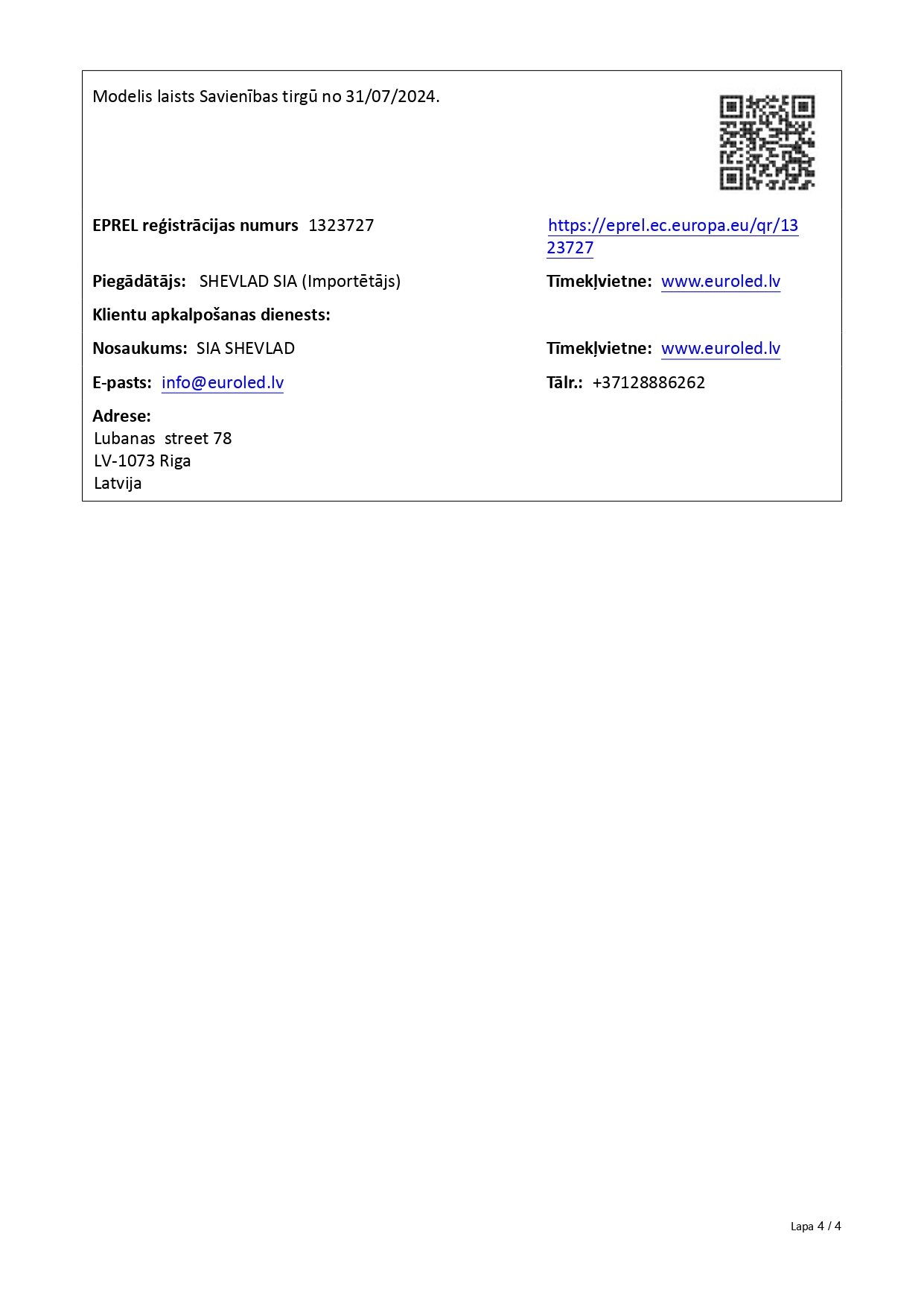 Produktdatenblatt