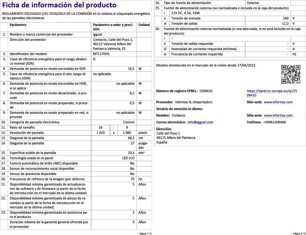 Fiche produit