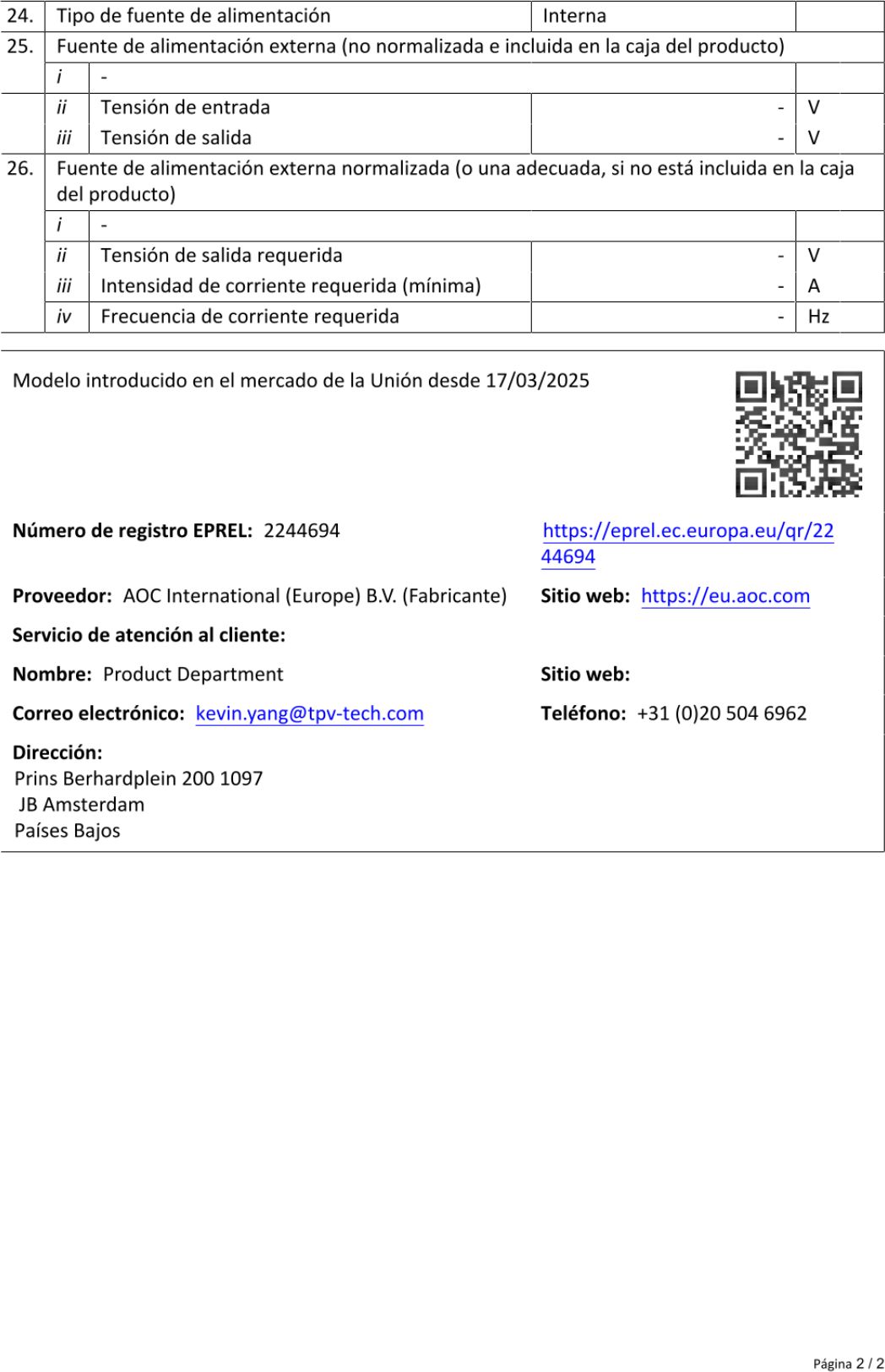 Ficha de producto