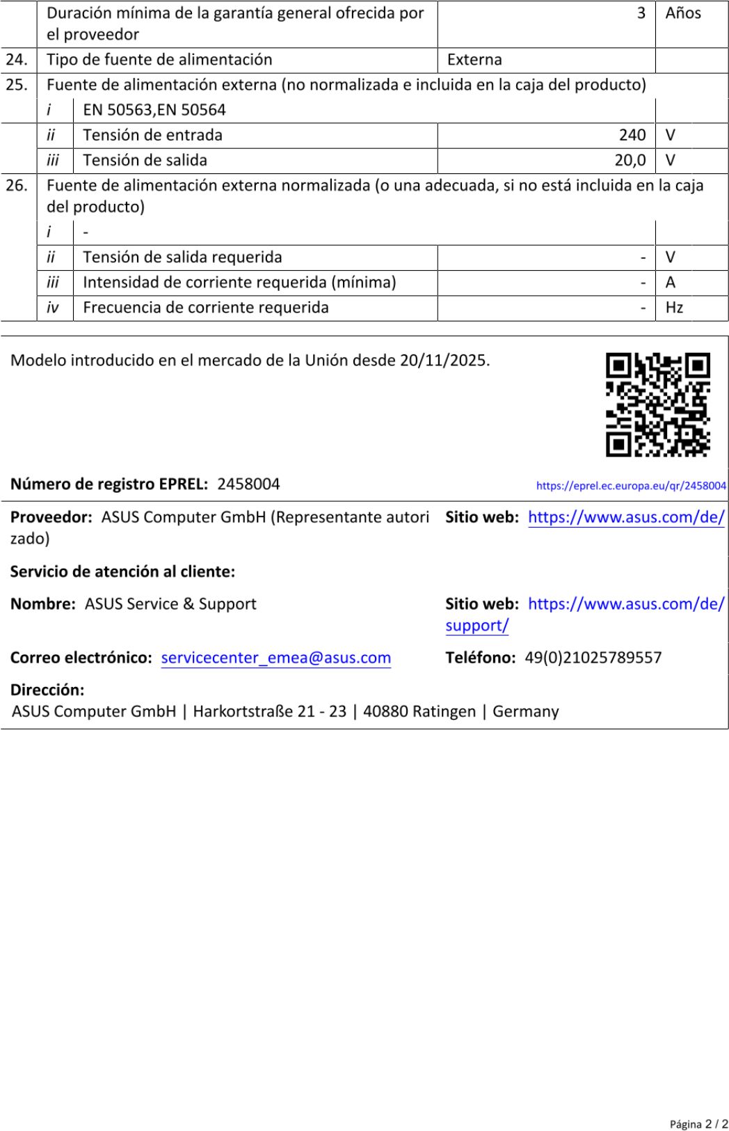 Scheda prodotto