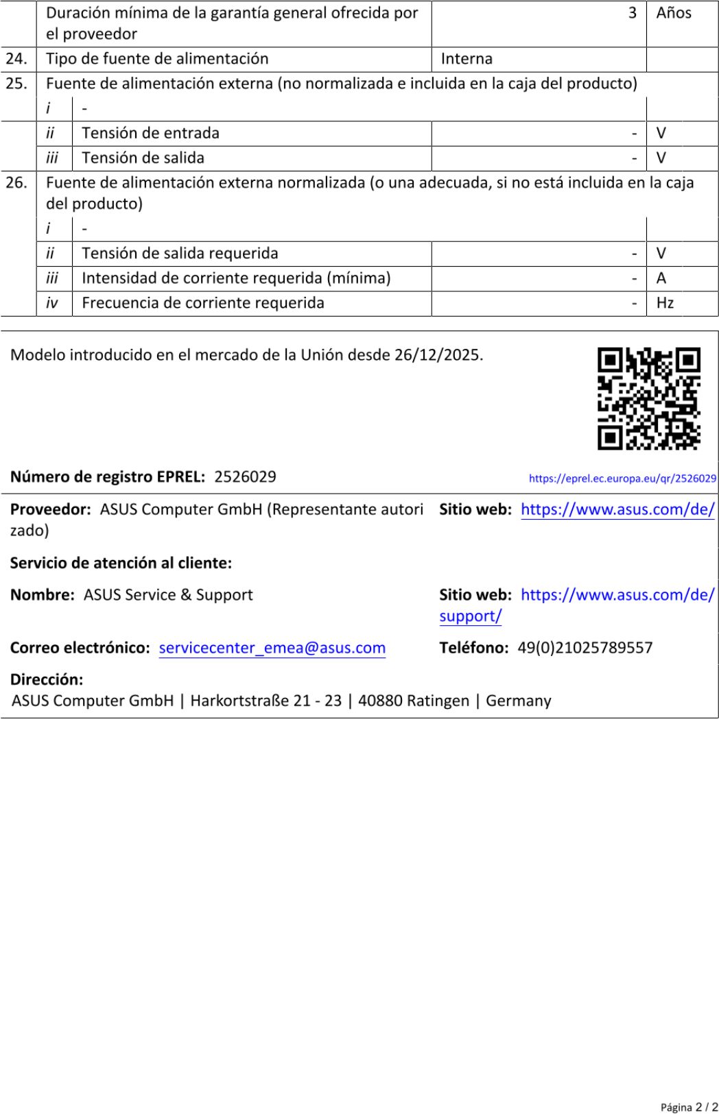 Ficha de producto