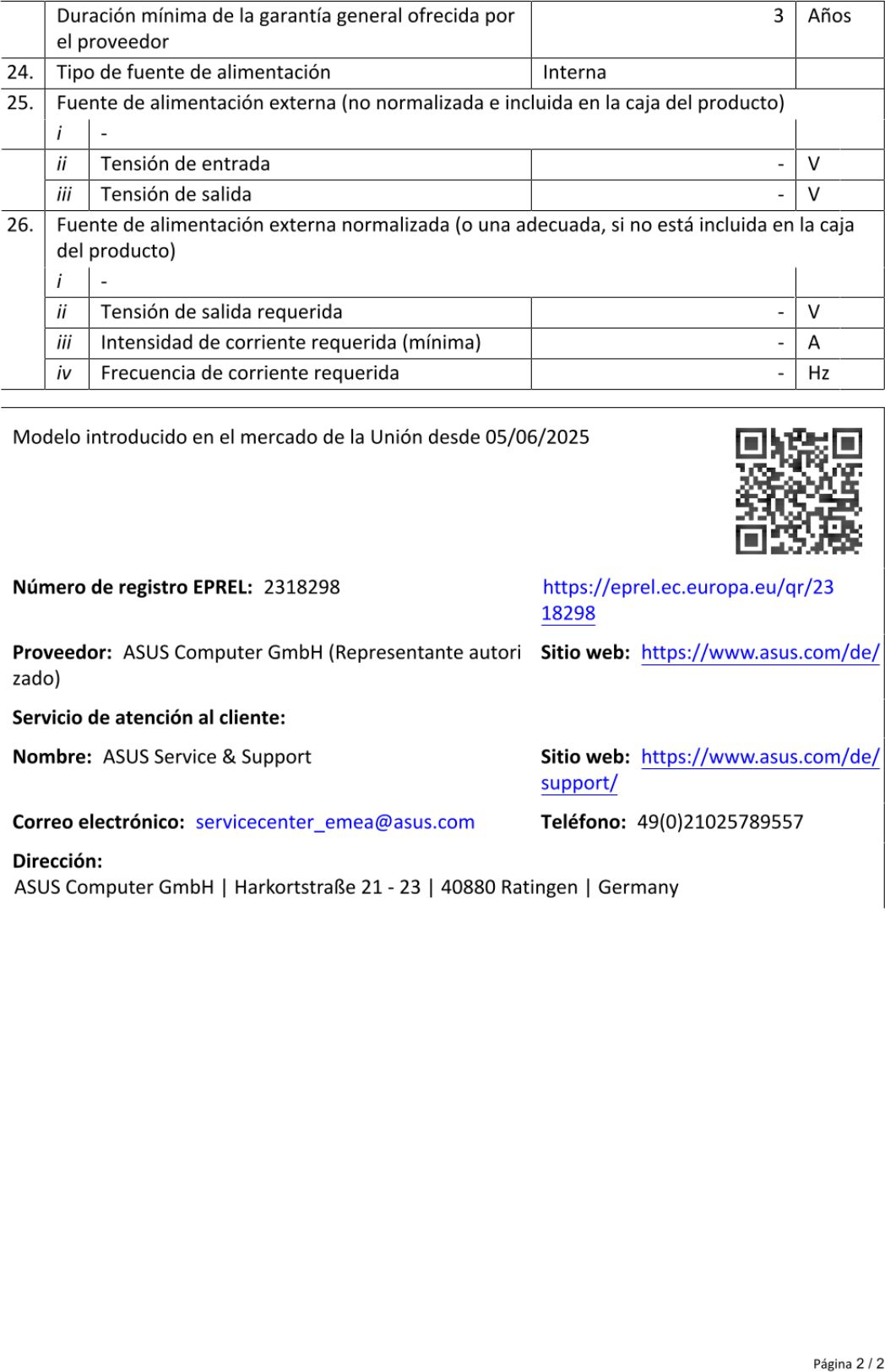 Scheda prodotto
