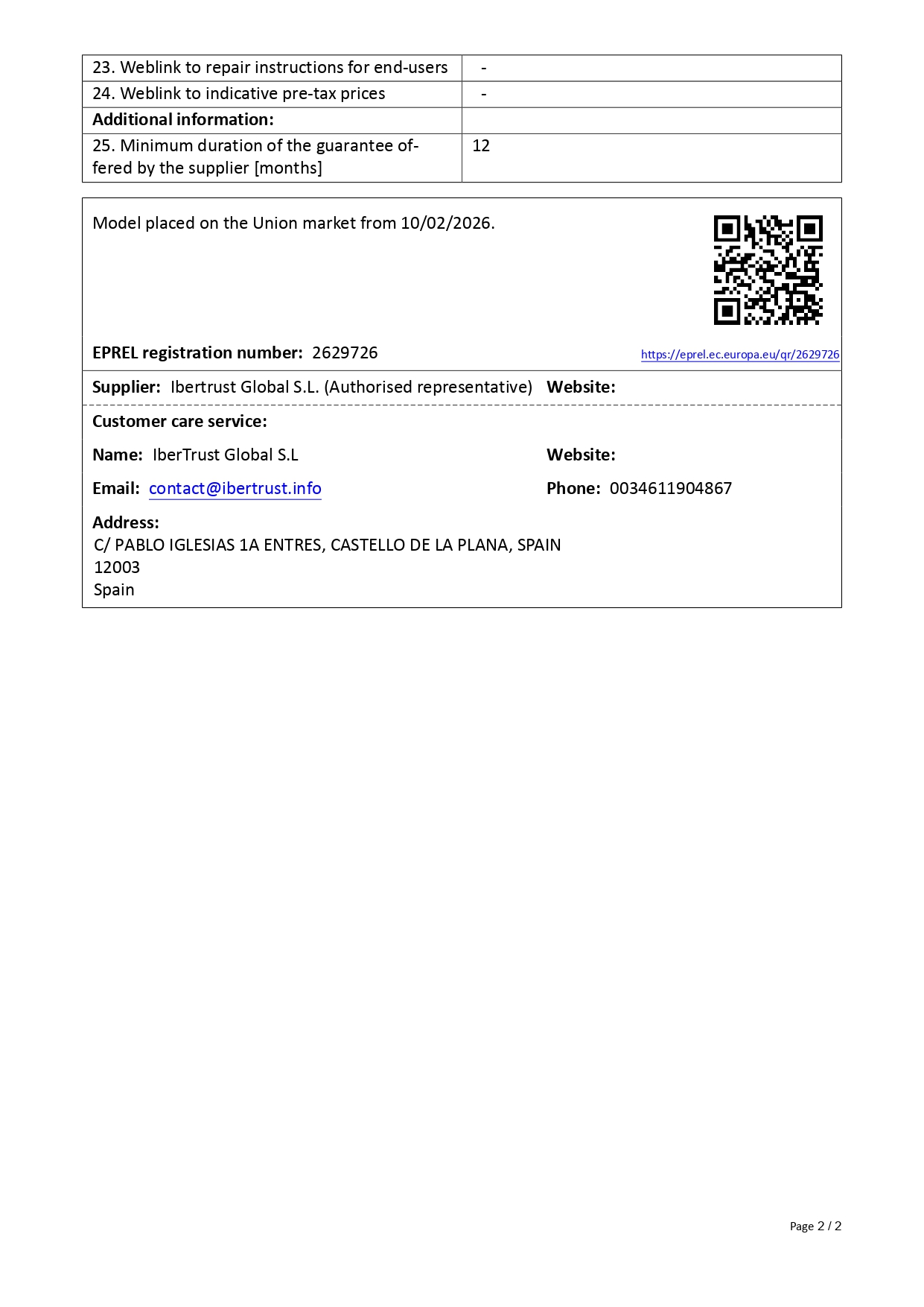 Ficha de producto