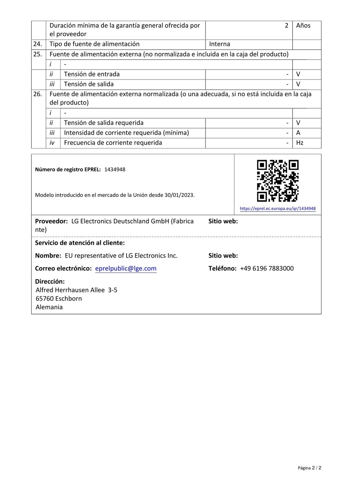 Ficha de producto