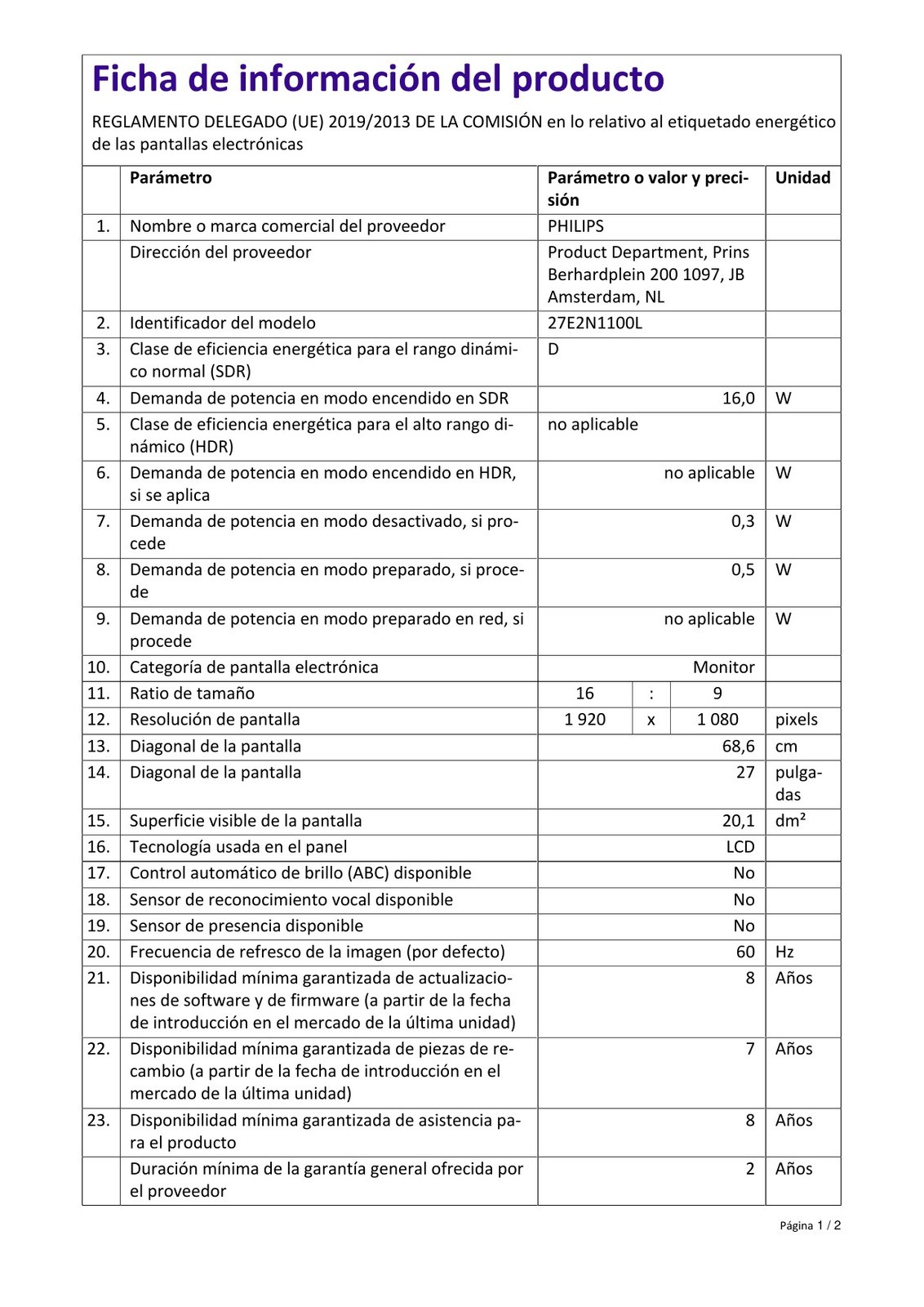 Scheda prodotto