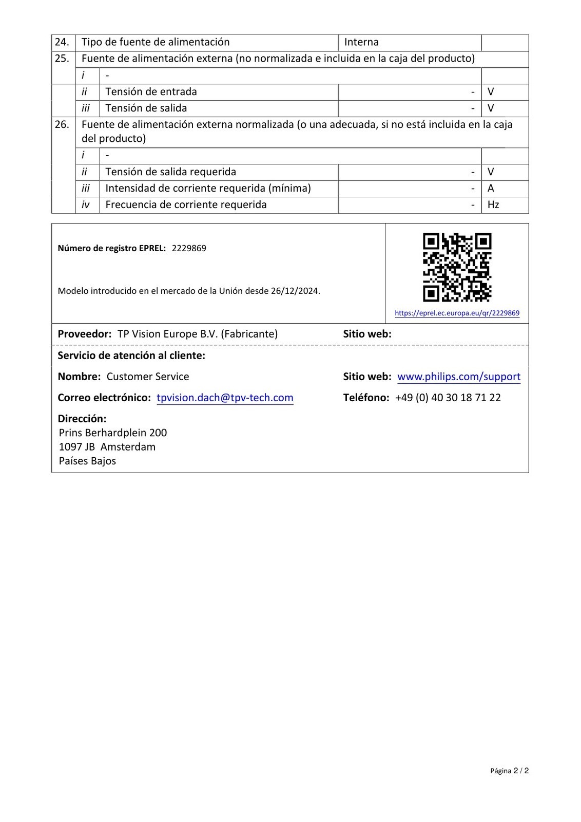Ficha de producto