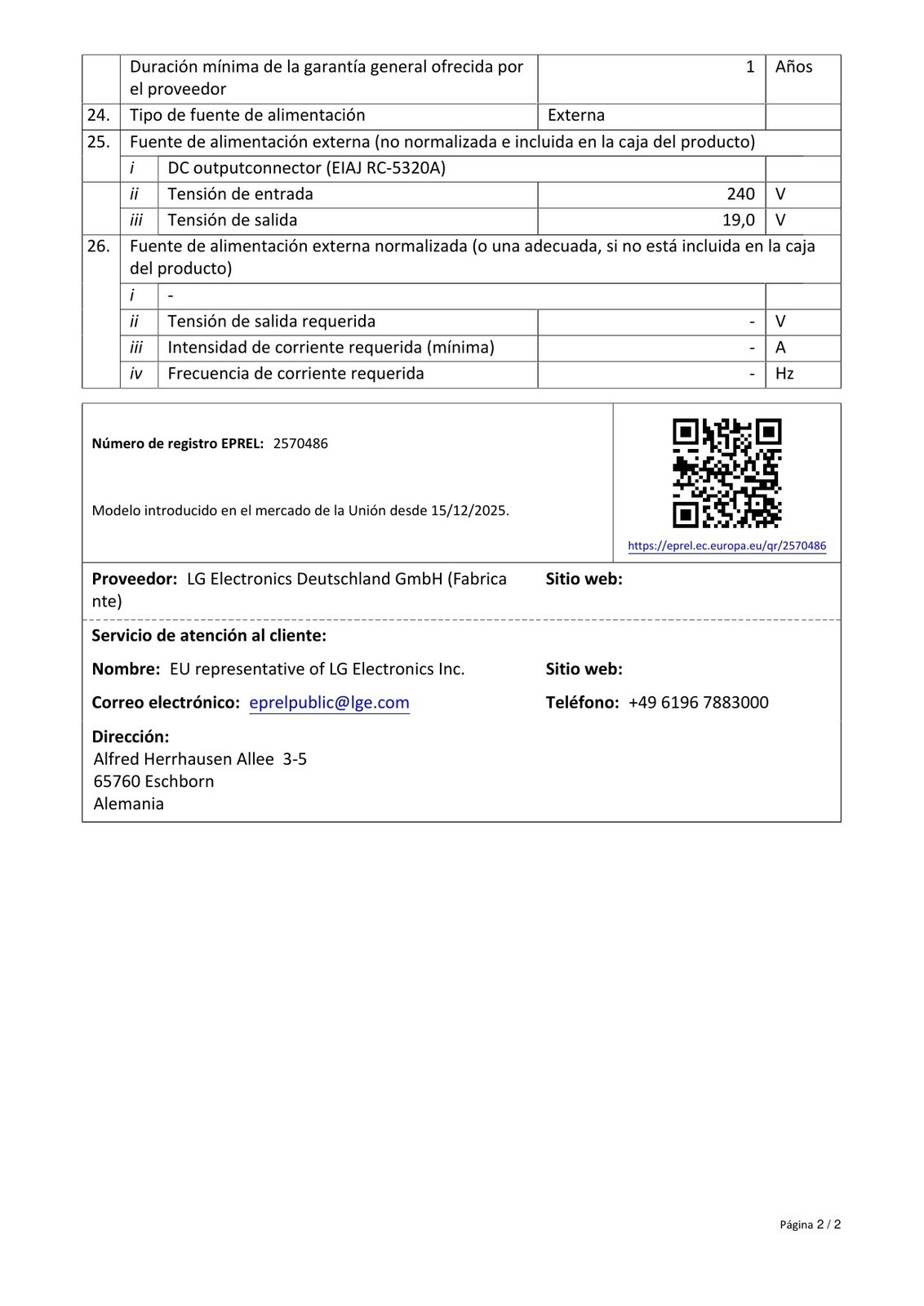 Scheda prodotto