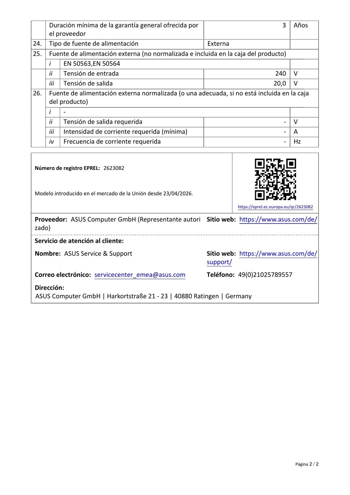 Ficha de producto