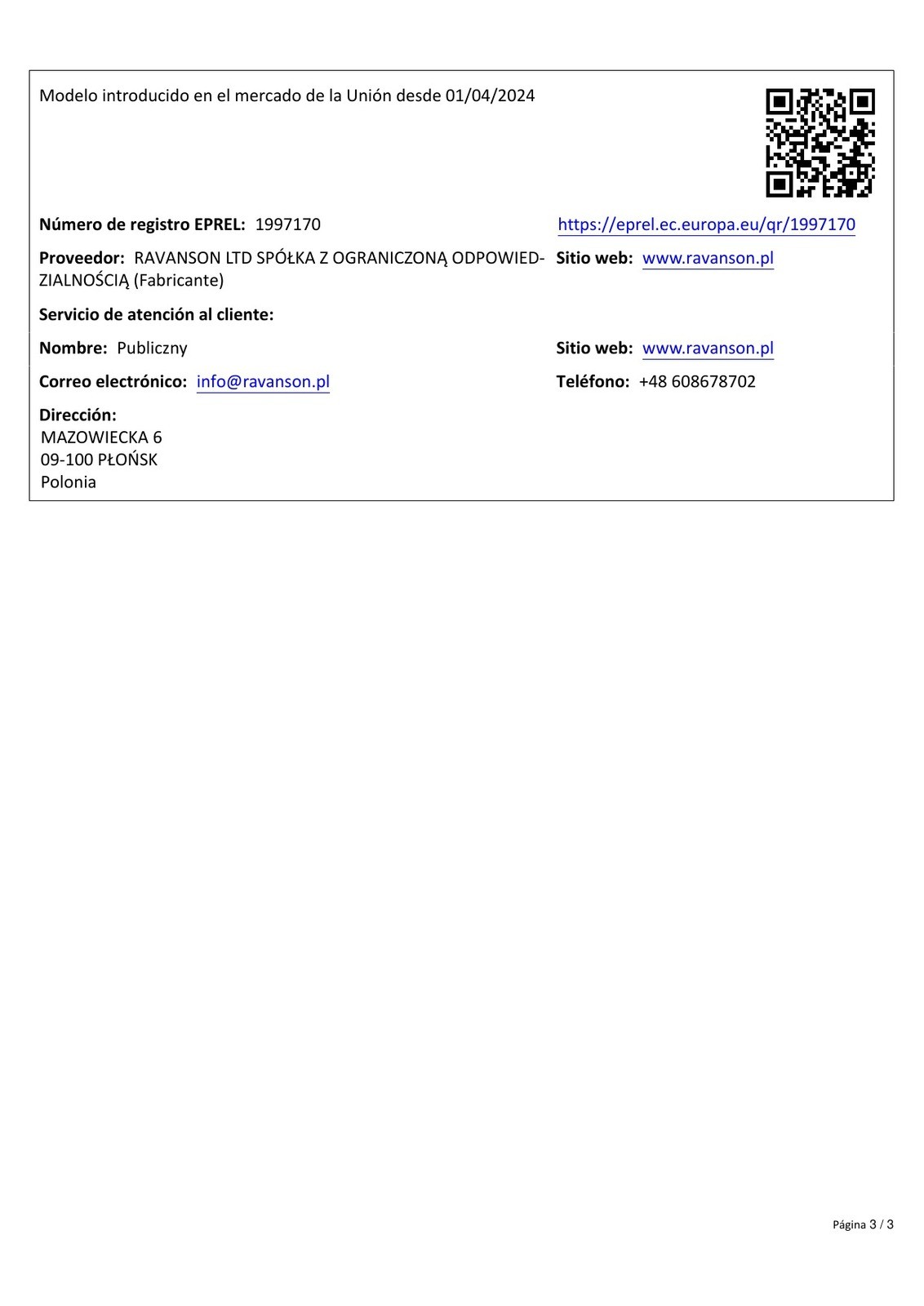 Ficha de producto