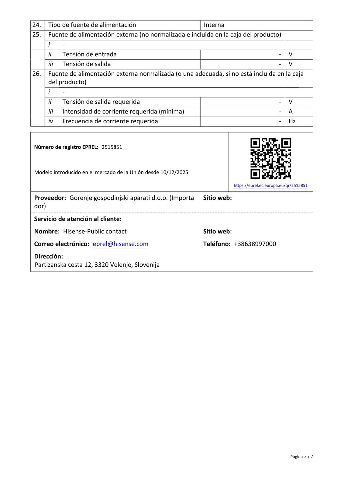 Ficha de producto